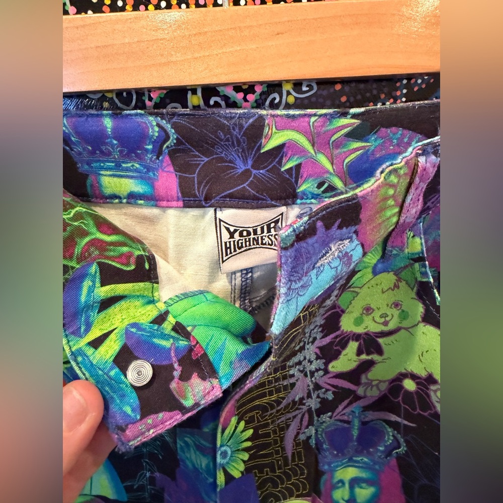 Zumiez Multicolor Graphic Women's Jeans - Picture 3 of 6